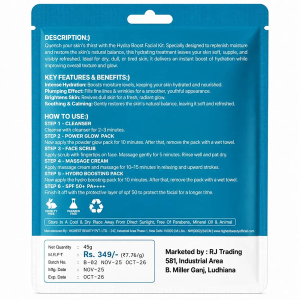Hydra Boost 6-Step Korean Facial Kit