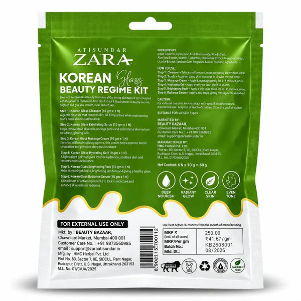 ZARA Korean Glass Regime Kit