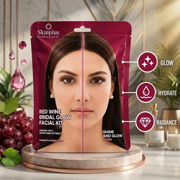 Red Wine Bridal Glow Facial Kit